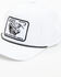 Image #1 - Lazy J Ranch Wear Men's Willow 3 Performance Logo Patch Ball Cap, White, hi-res