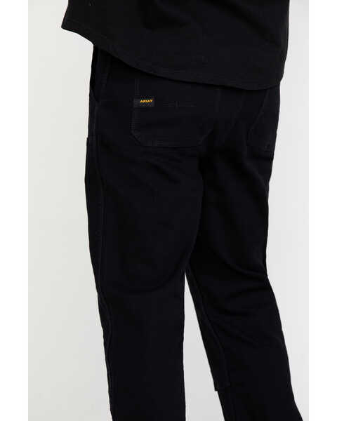 Image #4 - Ariat Men's Black Rebar M4 Made Tough Durastretch Double Front Straight Work Pants - Big, Black, hi-res