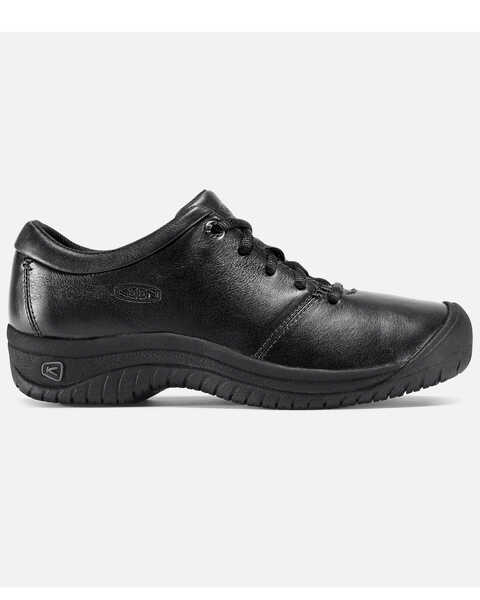Image #2 - Keen Women's PTC Oxford Work Shoes - Round Toe, Black, hi-res