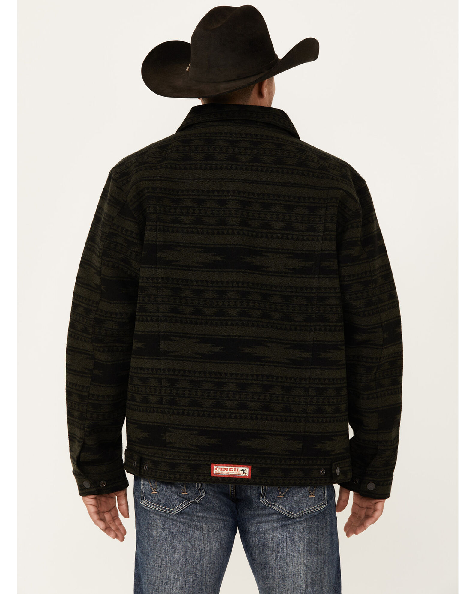 Cinch Men's Southwestern Jacquard Twill Trucker Snap Jacket - Country  Outfitter