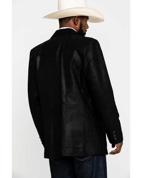 Cody James Men's Black Suede Blazer Jacket , Black, hi-res