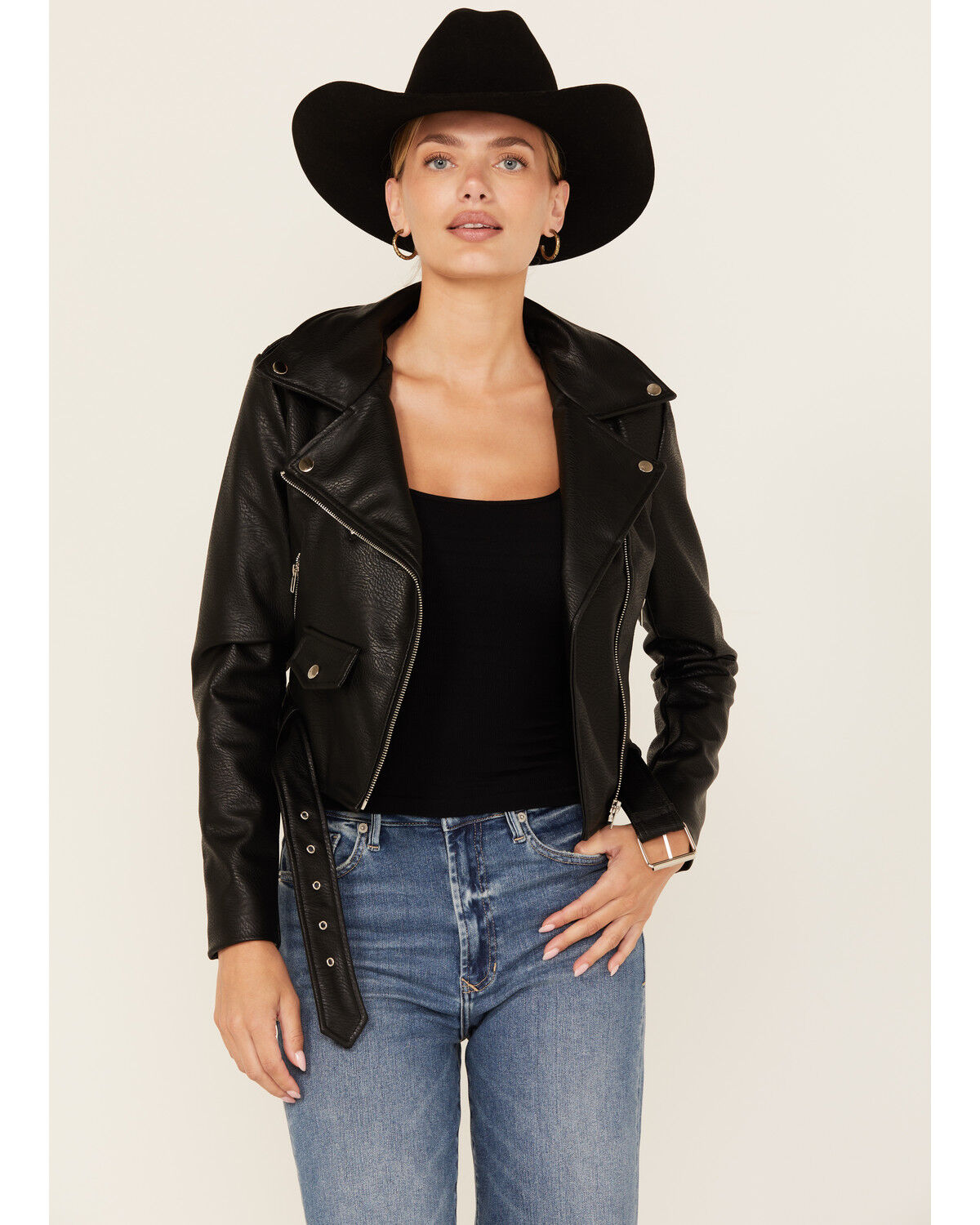 Image #2 - Azalea Wang Women's Edition Moto Jacket, Black, hi-res