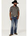 RANK 45 Men's Southwestern Rider Graphic T-Shirt , Charcoal, hi-res