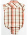 Image #3 - Shyanne Infant Girls' Plaid Print Ruffle Short Sleeve Onesie, Cream, hi-res
