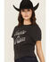 Image #2 - White Crow Women's Country & Western Short Sleeve Graphic Tee, Black, hi-res