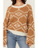 Image #3 - Rock & Roll Denim Women's Geo Print Sweater, Mustard, hi-res