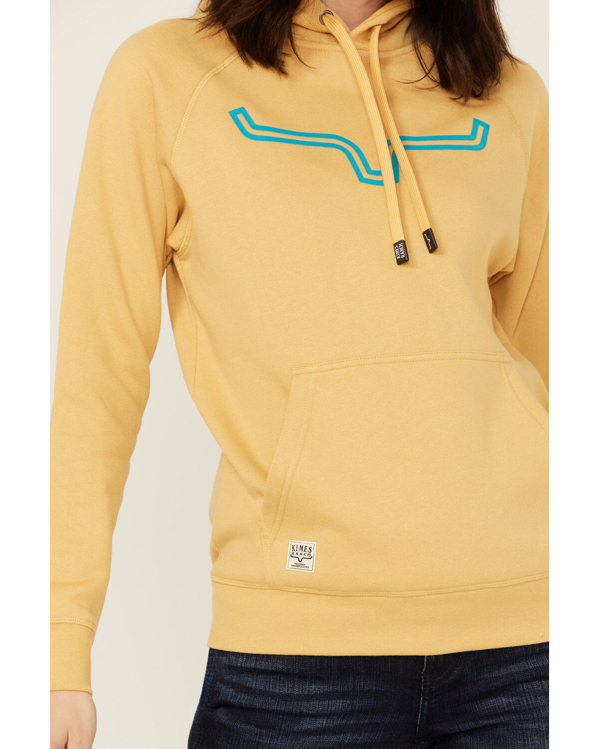 Image #3 - Kimes Ranch Women's Outlier Logo Hoodie, Gold, hi-res
