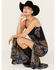 Image #1 - Shyanne Women's Printed Ruffle Flounce Maxi Dress, Indigo, hi-res