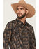 Image #2 - Cody James Men's Desert Dapper Paisley Print Long Sleeve Snap Western Shirt, Navy, hi-res