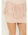 Image #2 - Idyllwind Women's Wylie Studded Fringe Faux Suede Mini Skirt, Pink, hi-res