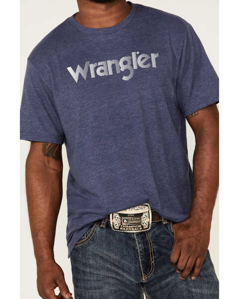 Image #3 - Wrangler Men's Logo Graphic Short Sleeve T-Shirt , Blue, hi-res