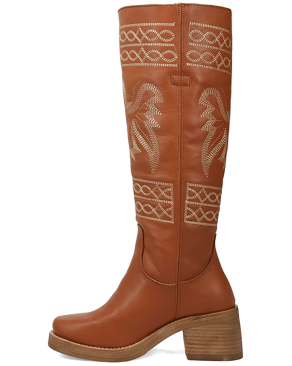 Image #3 - Dingo Women's Avalon Tall Fashion Boots - Round Toe, Brown, hi-res