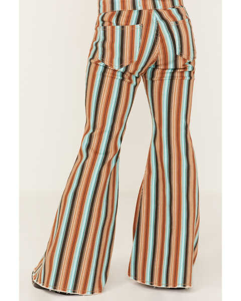 Image #4 - Rock & Roll Denim Girls' Serape Stripe Print Flare Jeans, Multi, hi-res