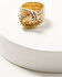 Image #1 - Shyanne Women's Golden Charm Roped Statement Ring, Gold, hi-res
