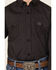 Image #3 - Panhandle Boys' Geo Print Long Sleeve Snap Western Shirt, Charcoal, hi-res
