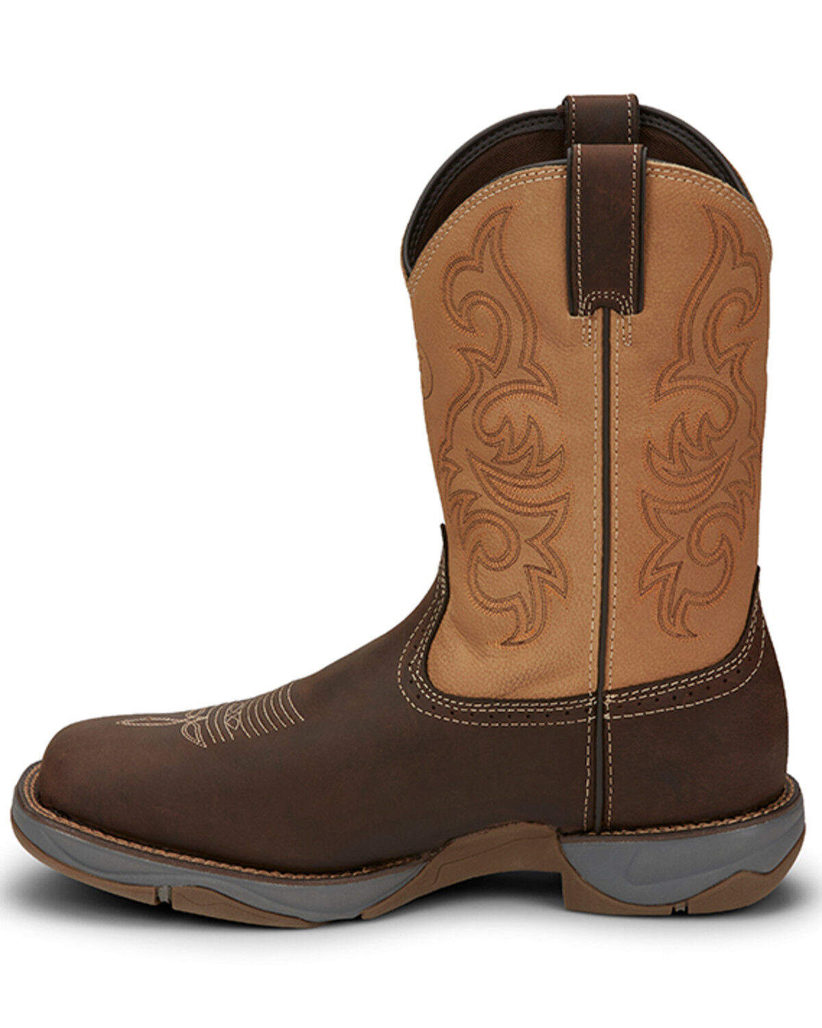 Image #3 - Tony Lama Men's Dusty Junction Work Boots - Steel Toe, Brown, hi-res