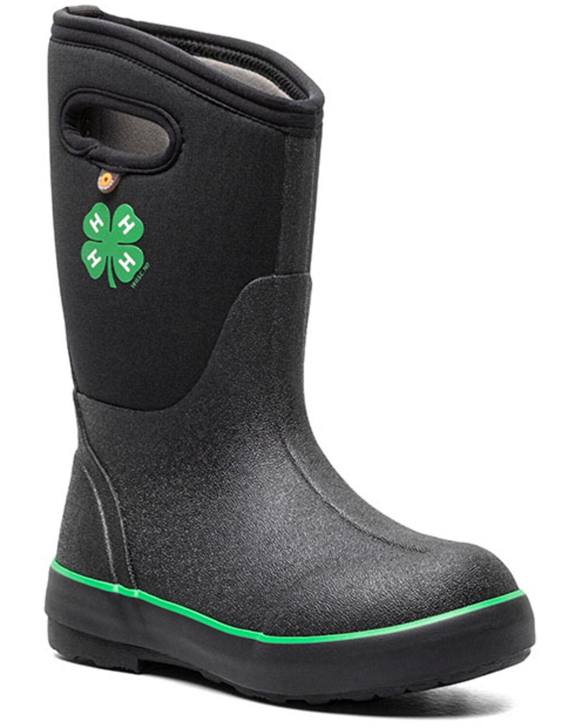 Image #1 - Bogs Boys' II 4-H Rainboots, Black, hi-res