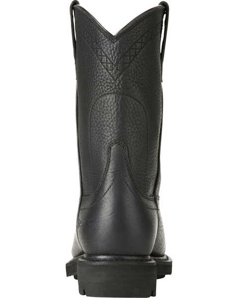 Image #5 - Ariat Sierra Men's Black Work Boots - Steel Toe, Black, hi-res