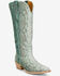 Image #1 - Tony Lama Women's Sadie Exotic Python Tall Western Boots - Snip Toe, Blue, hi-res