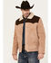 Image #2 - Scully Men's Color Block Suede Jacket, Beige, hi-res