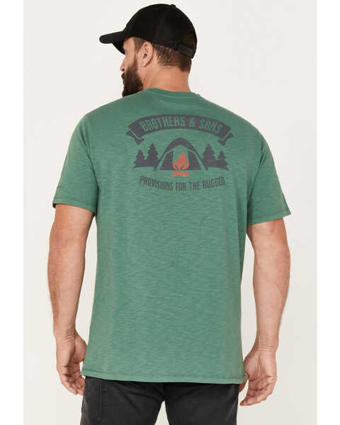Image #3 - Brothers and Sons Men's Campfire Short Sleeve Graphic T-Shirt, Green, hi-res