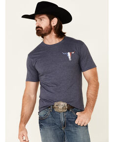 Cowboy Hardware Men's Freedom Isn't Free Graphic Short Sleeve T-Shirt , Navy, hi-res