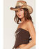 Image #2 - Cleo + Wolf Women's Steer Head Strapless Tie Top, Brown, hi-res