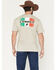 Image #1 - Cowboy Hardware Men's Mexico Cowboy Short Sleeve Graphic T-Shirt, Sand, hi-res