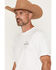 Image #3 - Ariat Men's Lockup Flag Painted Short Sleeve Graphic T-Shirt, White, hi-res