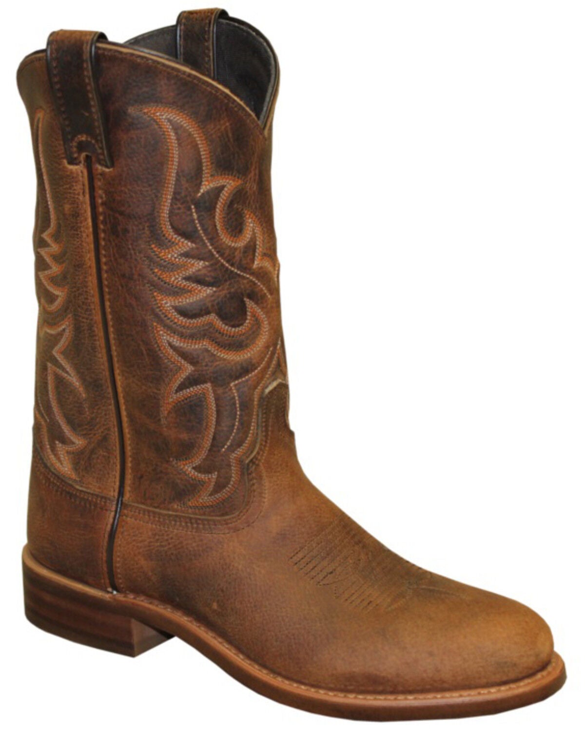 Image #1 - Abilene Men's Tan Bison Western Boots - Round Toe, Tan, hi-res
