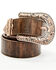 Image #1 - Shyanne Women's Croc Printed Buckle Belt , Brown, hi-res