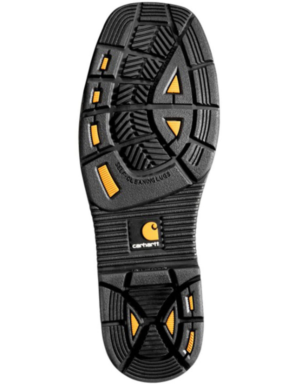Image #2 - Carhartt Men's Wellington Work Boots - Steel Toe, Black, hi-res