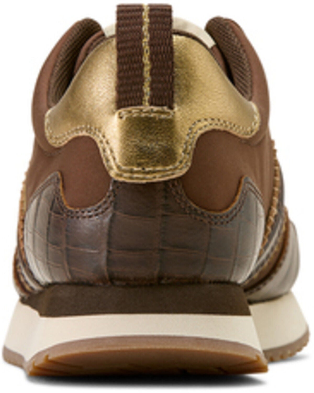 Image #3 - Ariat Women's Ranch Runner Crocodile Print Casual Shoes, Tan, hi-res
