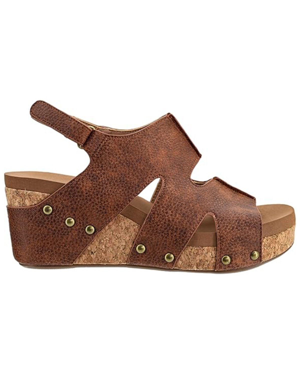 Image #2 - Corkys Women's Cut it Out Sandals, Cognac, hi-res