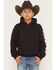 Image #2 - RANK 45&reg; Boys' Solid Flank Hooded Sweatshirt, Black, hi-res