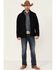 Image #2 - Cody James Core Men's Royal Embroidered Logo Sleeve Zip-Front Steamboat Jacket , Black, hi-res