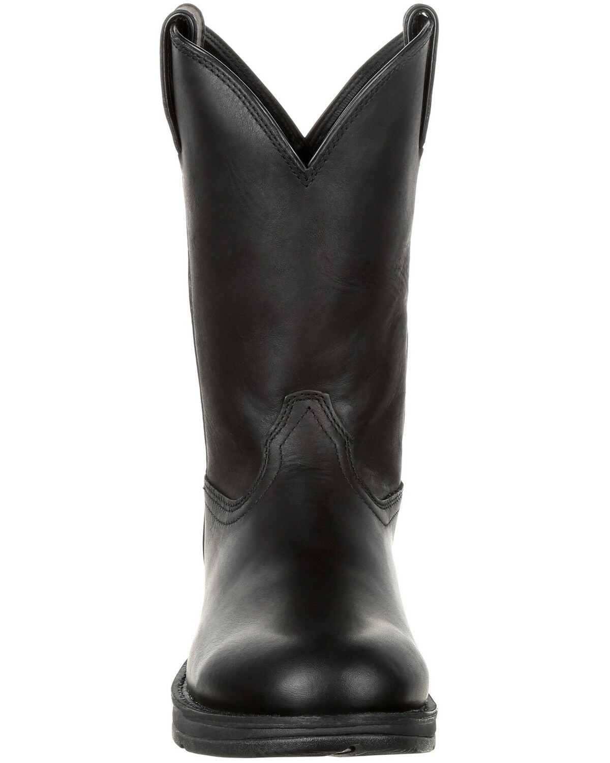 black cowboy boots round toe