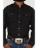 Image #3 - Ariat Men's Jurlington Retro Solid Pearl Snap Western Shirt, Charcoal, hi-res