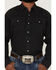 Image #3 - Ariat Men's Jurlington Retro Solid Pearl Snap Western Shirt , Charcoal, hi-res