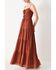 Image #2 - Flying Tomato Women's Terracotta Sunset Woven Maxi Dress, Rust Copper, hi-res