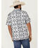 Image #4 - Panhandle Men's Southwestern Print Short Sleeve Performance Polo Shirt , Charcoal, hi-res