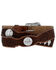 Tony Lama Men's Tooled Stillwater Creek Western Belt, Tan, hi-res