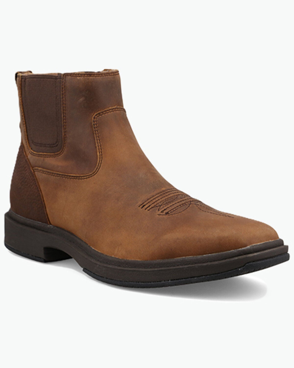 Twisted X Men's 6" Chelsea UltraLite X&trade; Casual Boots - Broad Square Toe, Brown, hi-res