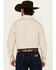Image #4 - Gibson Trading Co Men's Firefly Geo Print Long Sleeve Snap Stretch Western Shirt, Cream, hi-res