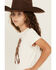 Image #2 - Shyanne Girls' Stallion Short Sleeve Graphic Tee, Ivory, hi-res