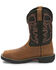 Justin Men's Stampede Rush Western Work Boots - Composite Toe, Brown, hi-res