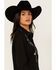 Image #2 - Roper Women's Floral Embroidered Long Sleeve Snap Western Shirt , Black, hi-res