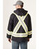Image #4 - Forge Workwear Men's FR HiVis Insulated Rain Jacket, Navy, hi-res
