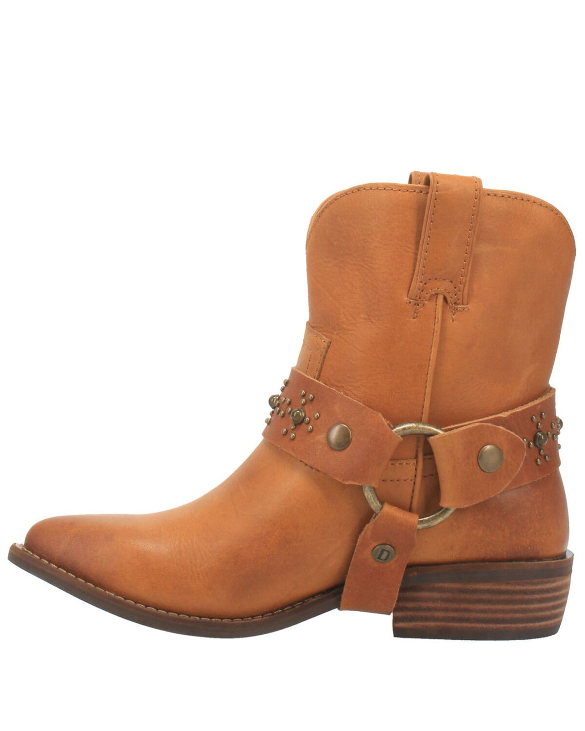 Image #3 - Dingo Women's Silverada Western Booties - Round Toe, Camel, hi-res