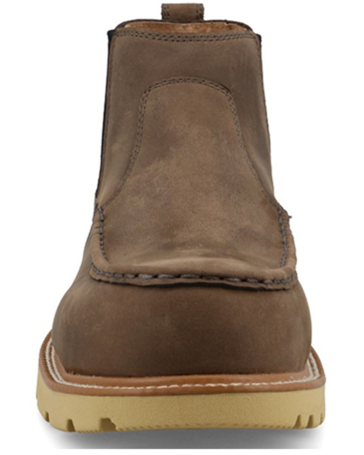 Image #4 - Twisted X Men's 4" Shitake Chelsea Work Boots - Nano Toe, Natural, hi-res